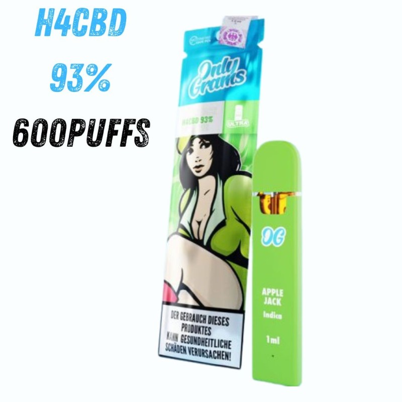 VAP H4-CBD ONLYGRAMS COOKIES 93%H4CBD 600 PUFFS