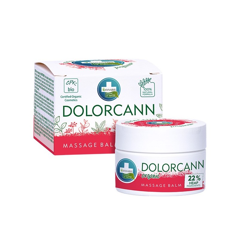 DOLORCANN BIO · Bálsamo orgánico de masaje concentrado 22% cannabis 50 ml